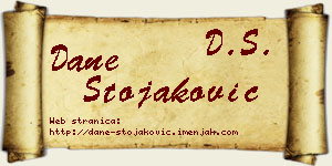Dane Stojaković vizit kartica